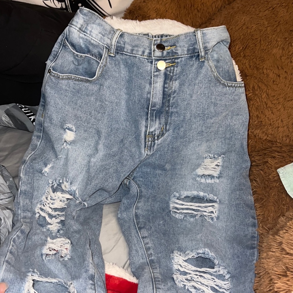 Shein high rise mom jeans